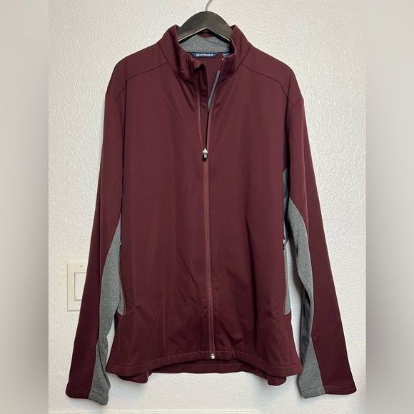 NWT Cutter & Buck Weather Tec Soft Shell Jacket Color Bordeaux Size XXL - Picture 1 of 9